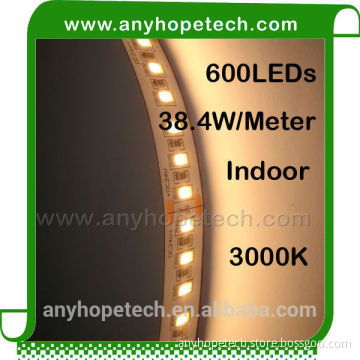 High energy saving 3000K 120leds per 5m 192W flexible led strip